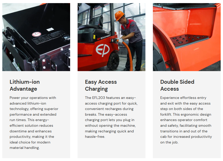 [EP] EFL203 - 2 Tonne Counterbalance Forklift (Lithium)